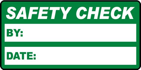 safety check label save  instantly