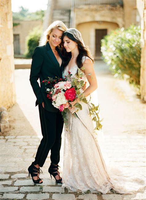 Intimate Wedding Inspiration In The South Of France Lesbian Bride