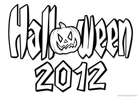 text halloween  coloring pages