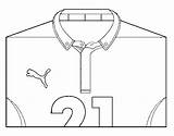 Cup Italy Shirt Coloring Coloringcrew sketch template
