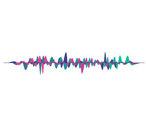 sound vector psychedelic sound wave curve png picture png