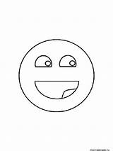 Face Smiley Coloring Pages Printable sketch template