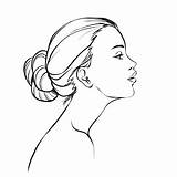 Bun Hair Clipart Pro Coloring Face Female Clip Beautiful Woman Drawing Clipground Pages Template Getdrawings Sketch sketch template