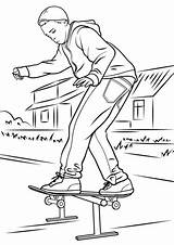 Skateboard Coloring Pages Printable Drawings Drawing Skateboarder Balancing Park Skate Colorings Skateboarding Color Print Wallpaper Getdrawings Marvelous Categories Template 1060 sketch template