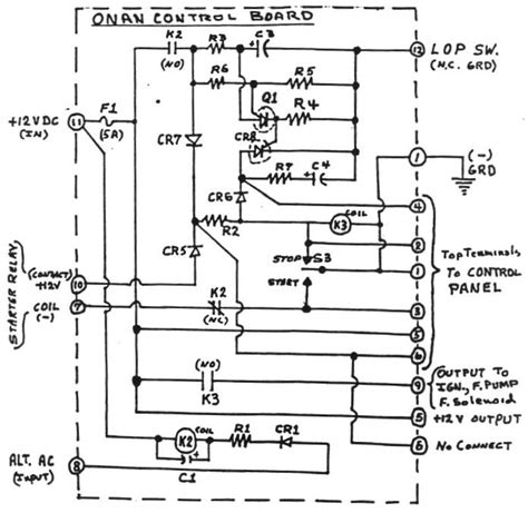 generator onan wiring circuit diagram