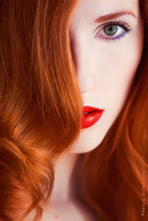 Red Lips Purple Eyeliner Beautiful Red Hair Ginger Hair Redhead Beauty