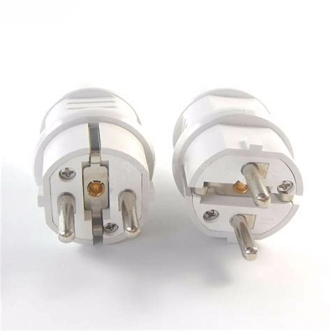 white   wt europe eur male  electrical power plug buy europe  electrical plugv