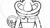 Coloring Dormouse sketch template