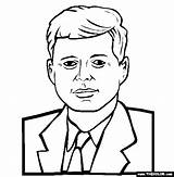 Kennedy John President Coloring Pages Clipart Fitzgerald Clip Online Presidents Choose Board Clipground sketch template