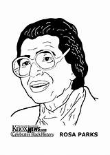 Rosa Parks Coloring Kleurplaat Printable Pages Edupics sketch template