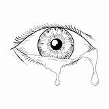 Drawings Tears Drawing Eye Human Crying Flowing Choose Board sketch template
