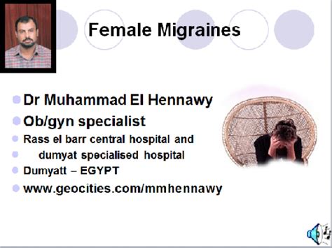 Female Migraines Ppt