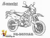 Coloring Motorbike Supermoto Motocross 123dessins Yescoloring Awake Dreamin Gratuitement sketch template