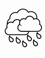Coloring Cloud Raindrop Rain Clouds Color Raindrops Drawing Pages Colouring Sheet Clipart Storm Printable Raining Clipartbest Pic Cliparts Kids Drop sketch template