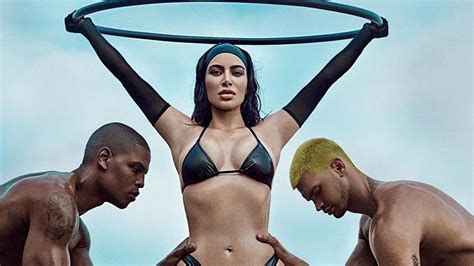 kim kardashian models for skims swimwear