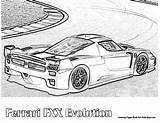 Coloring Pages Ferrari Fxx Enzo Printable Kids sketch template