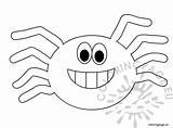 Spider Halloween Coloring Sheet Cute Template Pages Spiders Cartoon Masks Web Reddit Email Twitter Coloringpage Eu sketch template
