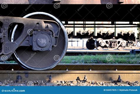 parts   freight railcar stock image image  coil brake