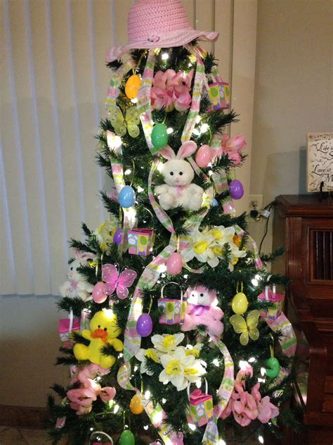 dollar store easter spring tree holiday tree crafts