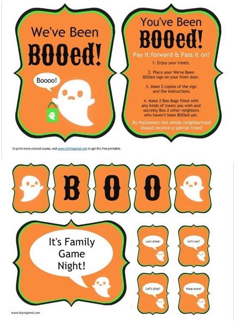 youve  booed idea  printables diy inspired