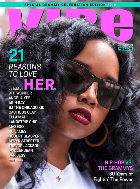 H E R And 21 Reasons To Love The Randb Singer Vibe Cover Story