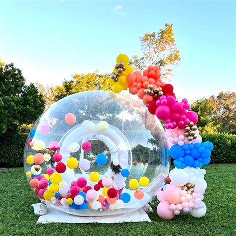bubble houses charming garlands balloons