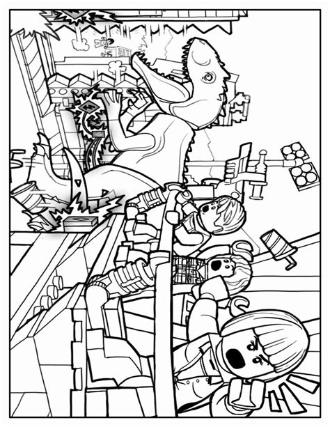 jurassic world lego coloring pages