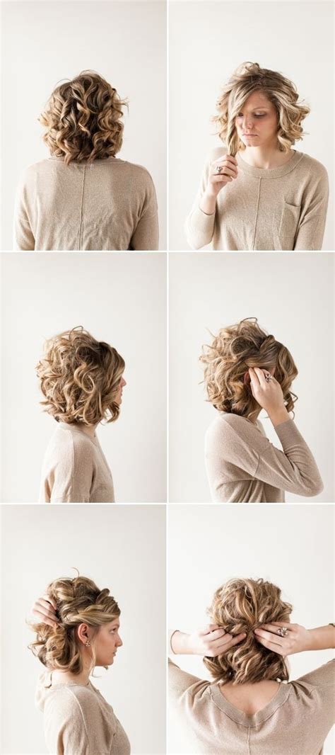 pretty updos  short hair clever tricks   handful