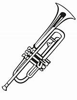 Trompeta Trombeta Normal Trumpet Colorironline sketch template