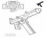 Fortnite Coloring Pages Printable Pistol Print Machine sketch template