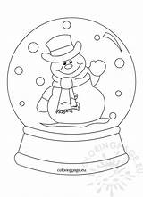 Snow Snowglobe Snowman Globes Email sketch template
