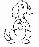 Coloring Pages Cute Dog Dogs Printable Color Sheet Kids Pet sketch template