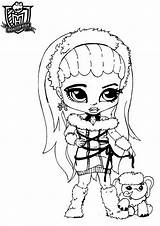Monster High Coloring Pages Abbey Baby Getcolorings sketch template