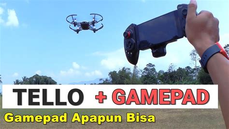 menerbangkan drone dji tello pake gamepad lancar  youtube