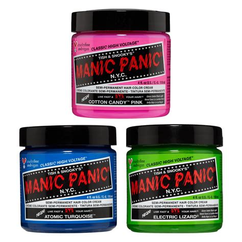 Manic Panic Semi Permanent Hair Colors Demi And Semi Permanent Hair Color