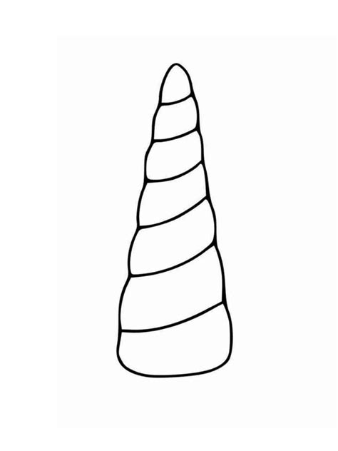 unicorn horn coloring pages
