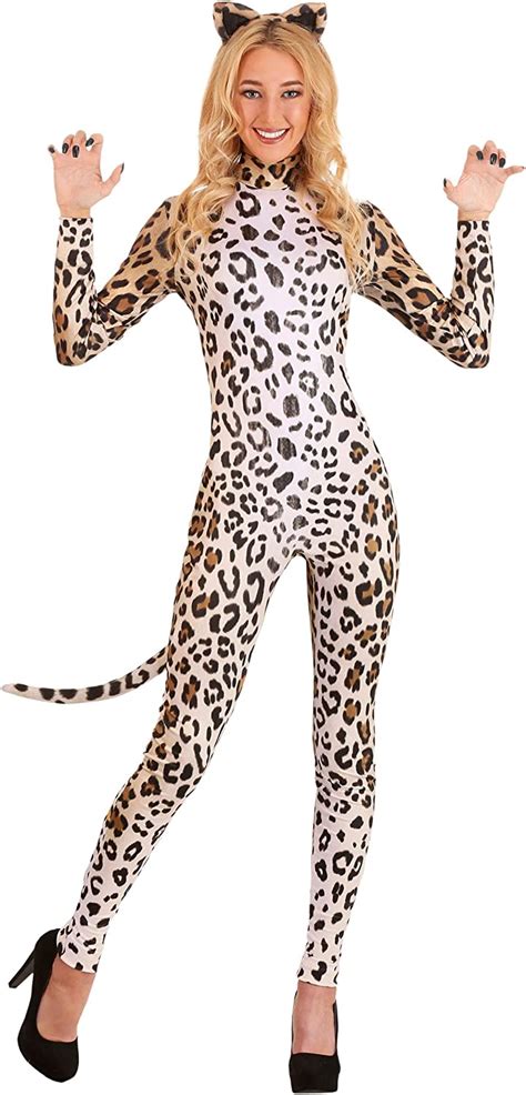Women S Leopard Catsuit Costume Sexy Leopard Cheetah