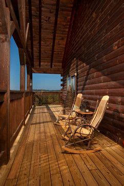 porch log cabin railing design ideas pictures remodel  decor rustic porch traditional