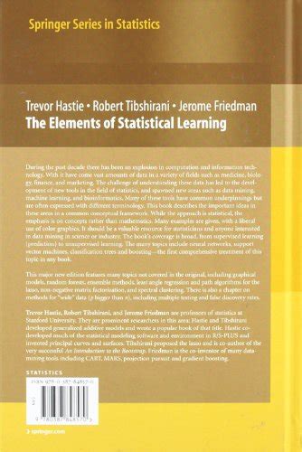libro  elements  statistical learning data mining inference