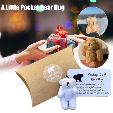 handmade bear   animal pocket hug cute collectible plush toy