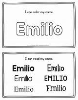 Emilio Handwriting Tracing sketch template