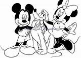 Coloring Mickey Pages Thanksgiving Mouse Minnie Library Clipart Template Popular sketch template