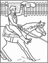 Coloring Pages Racing Horse Rodeo Barrel Printable Popular Coloringhome sketch template