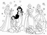 Coloring Disney Valentines Pages Princess Kids sketch template