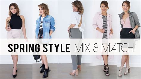 spring  mix match outfit ideas lookbook ann le youtube