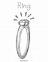 Ring Coloring Diamond Built California Usa Engagement sketch template
