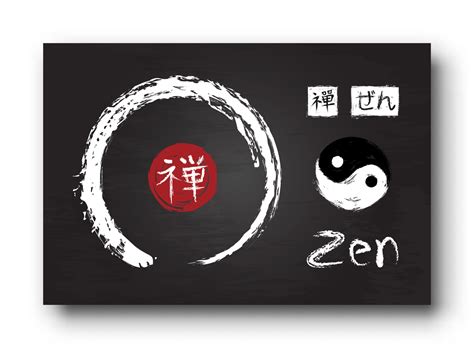 enso zen circle  kanji calligraphy chinese japanese alphabet