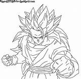 Coloring Goku Pages Saiyan Super Ssj3 Popular sketch template