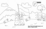 Mewarnai Lomba Agustus Sketsa Kartun Kemerdekaan Pemandangan Kegiatan Camouflage Sekolah 1945 Pilih Papan Animasi Simpan sketch template