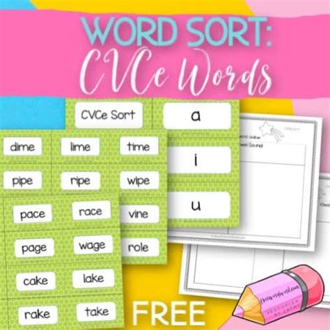 cvce word sort  word work